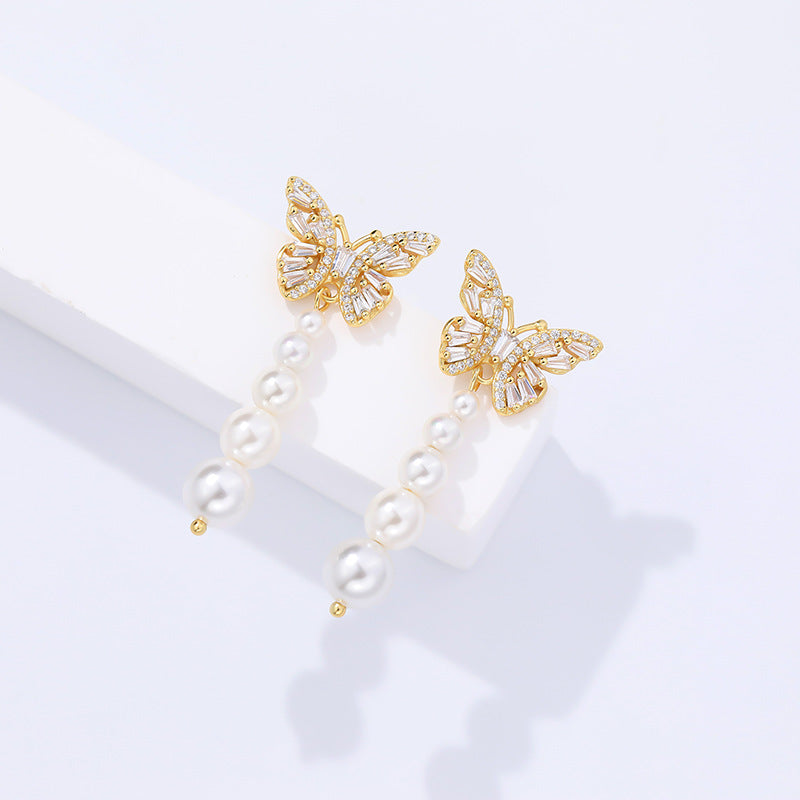 Butterfly Tassel Earrings