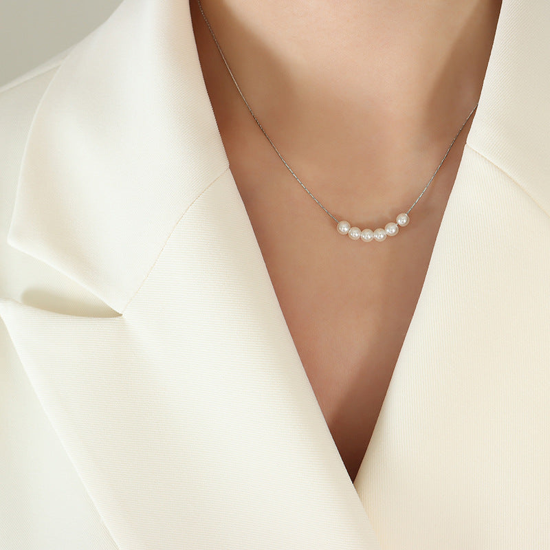 Floating Pearl Necklace