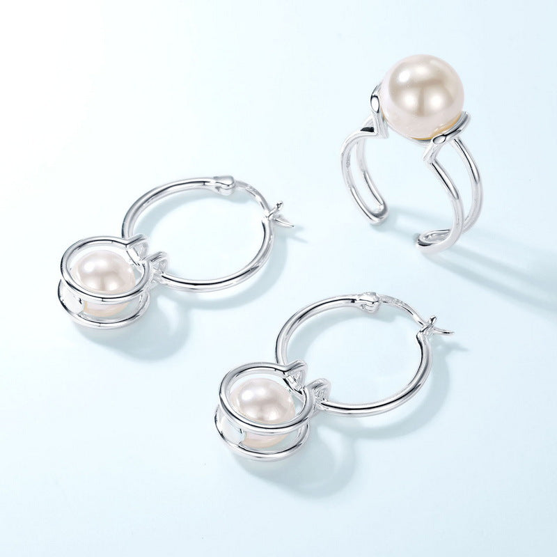 Detachable 8mm Pearl Earrings