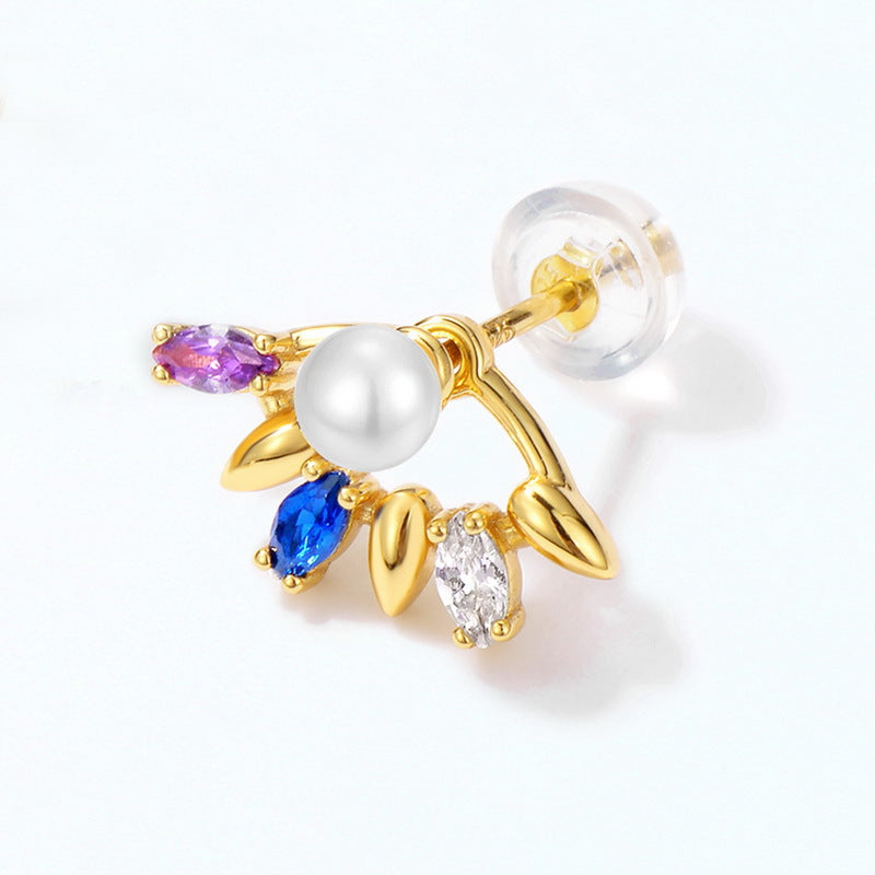 Pearl Angel Wing Earrings