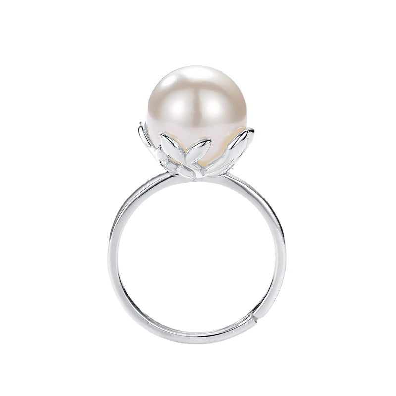 10mm Round Big Pearl Ring