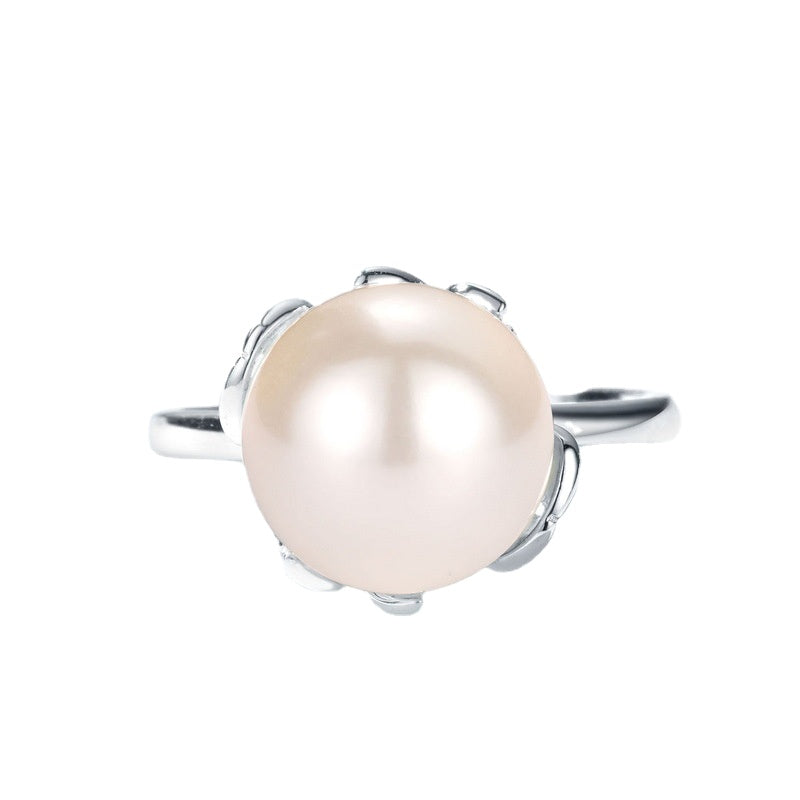 10mm Round Big Pearl Ring
